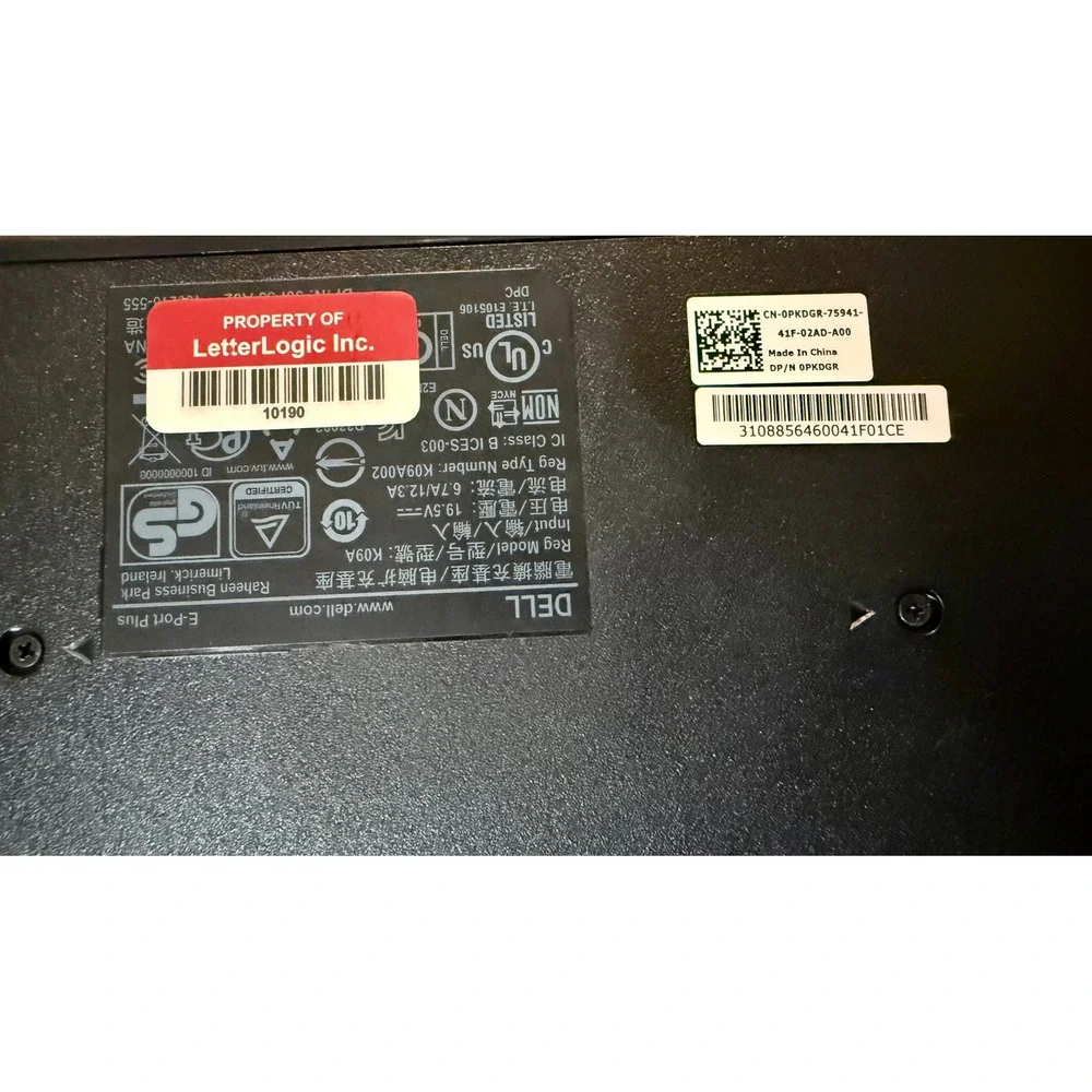 Dell E-Port Plus K09A Docking Station Latitude Precision Dual DVI DP USB 3.0 EX